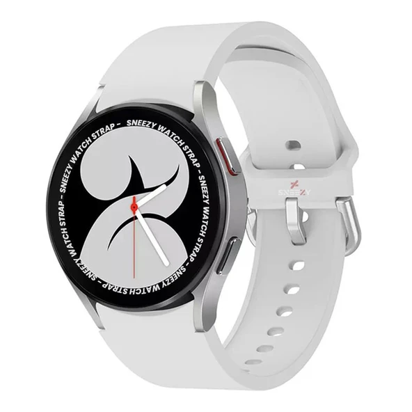 Samsung Galaxy Watch 6 40 43 44 47mm Uyumlu Orjinal Tasarım Kavisli PureLux Silikon Kordon  Beyaz ürün görseli 1