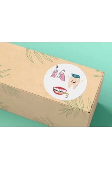 Hijyen Kuralları Etiketi Yuvarlak Mat Stıcker Hijyen Serisi 4 Cm (40 ADET) ürün görseli 1