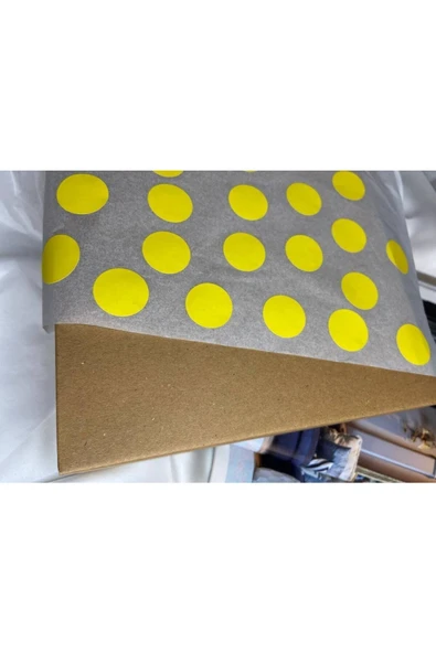 Puantiyeli Tek Renk Sarı Boş Etiket Yazı Yazılabilir Işaret Küçük Sticker 3 Cm- 50 Adet ürün görseli 1
