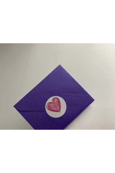 Pembe Minik Kalp Etiketi Yuvarlak Mat Çıkartma Pink Round Sticker 3 Cm (95 Adet) ürün görseli 1