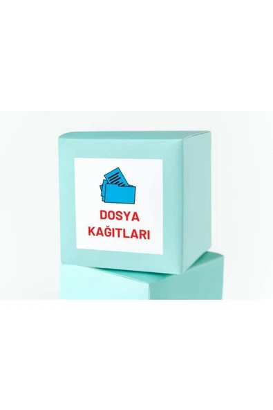 Dosya Kağıtları Temalı Okula Dönüş Etiketi Kare Mat Sticker Thank You Serisi 4.5 Cm (40 Adet) ürün görseli 1