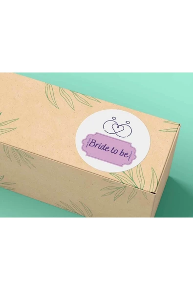 Bride To Be Etiketi Bekarlığa Veda Parti Mat Yuvarlak Sticker Düğün Serisi 4 Cm (40 ADET) ürün görseli 1