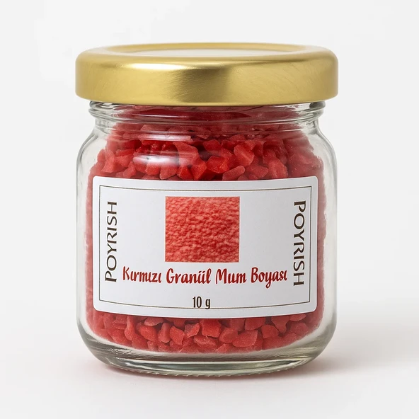 Kırmızı Granül Mum Boyası 10 Gr ürün görseli 1