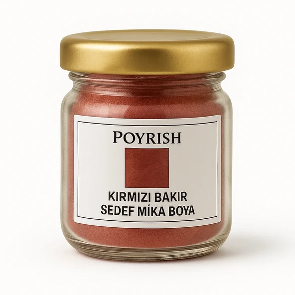 Kırmızı Bakır Sedef Mika Boya 10 Gr. ürün görseli 1