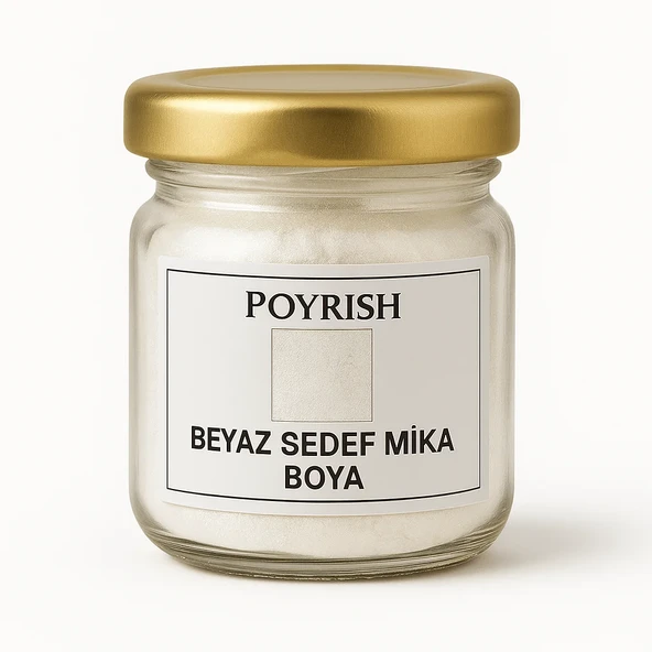 Beyaz Sedef Mika Boya 10 Gr. ürün görseli 1