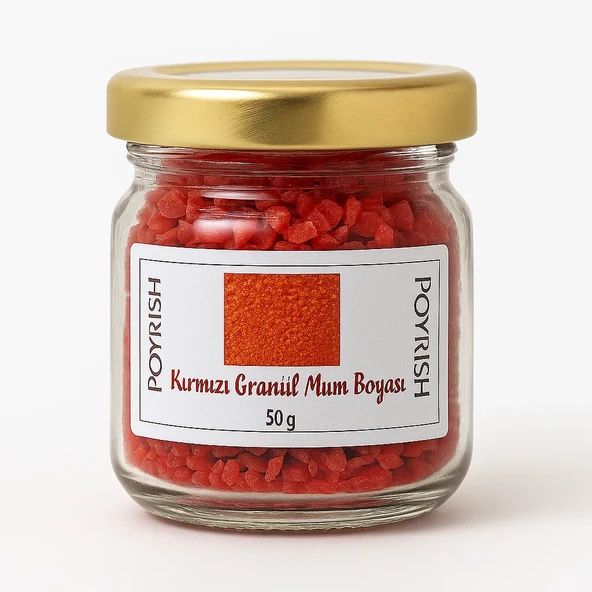 Kırmızı Granül Mum Boyası 50 Gr ürün görseli 1