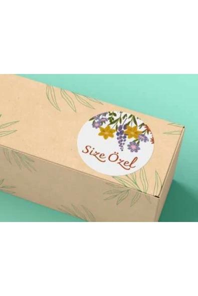 Size Özel Yazılı Etiket Yuvarlak Mat Stıcker 4 Cm (100 Adet) ürün görseli 1