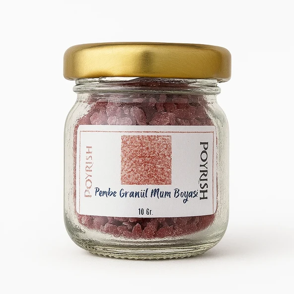Pembe Granül Mum Boyası 10 Gr ürün görseli 1