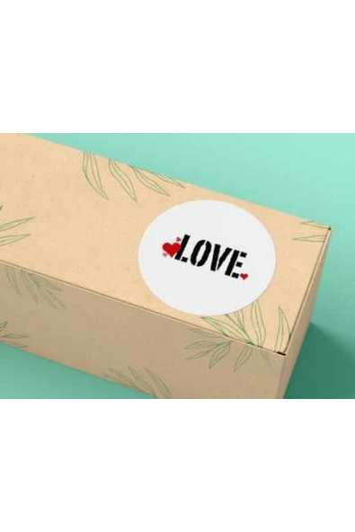 Sevgililer Günü Serisi 4 Yuvarlak Mat Çıkartma Valentine's Day Round Sticker 4 Cm (40 Adet) ürün görseli 1