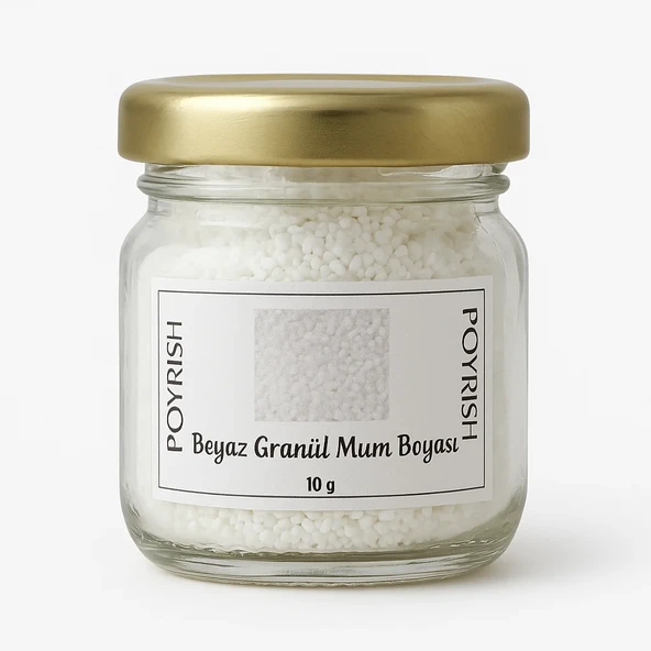 Beyaz Granül Mum Boyası 10 Gr ürün görseli 1