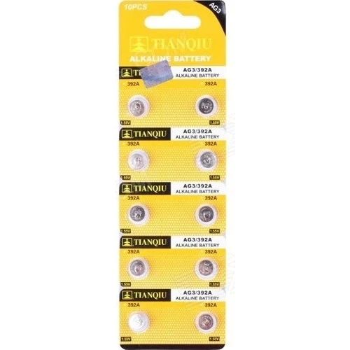 TıanQıu Ag3 Lr41/392 Alkalin 10'lu Düğme Pil P78116S8290 ürün görseli 1