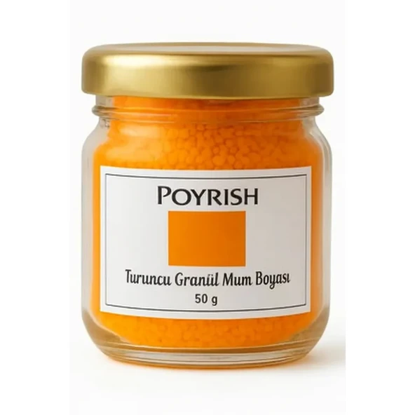 Turuncu Granül Mum Boyası 50 Gr ürün görseli 1