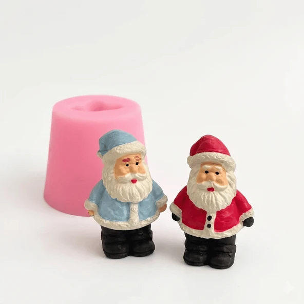 1101 - Silikon Kalıp Mum Kalıbı - Mini Noel Baba ürün görseli 1