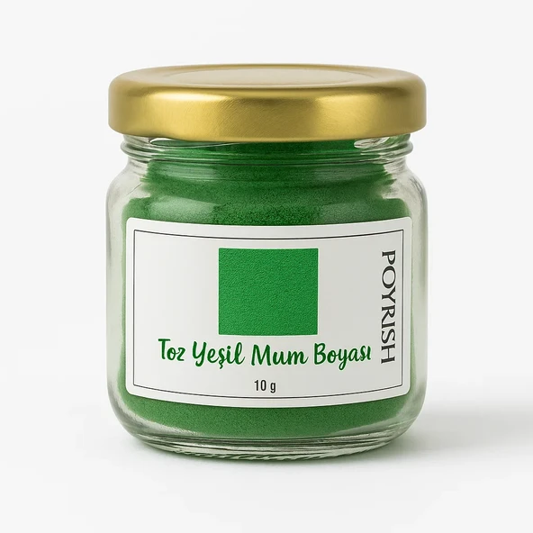 Toz Mum Boyası Yeşil 10 Gr ürün görseli 1