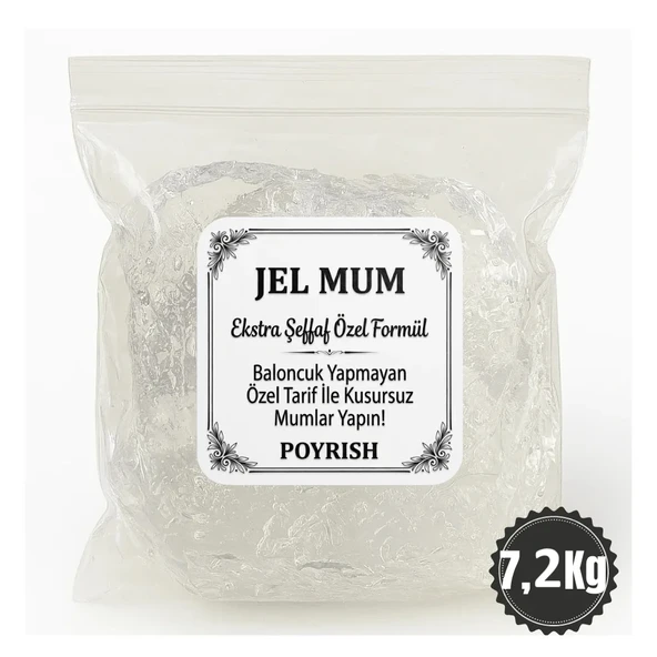 Jel Mum 7,2 Kg - (Şeffaf Mum) ürün görseli 1