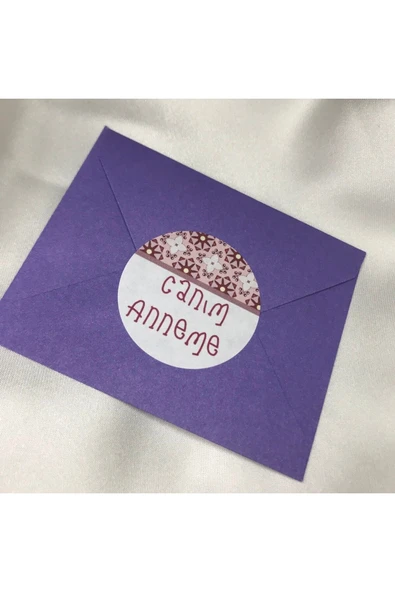 Canım Anneme Sticker Mom Anneler Günü Mother Kadınlar Günü Etiket Woman 4 Cm (40 Adet) ürün görseli 1