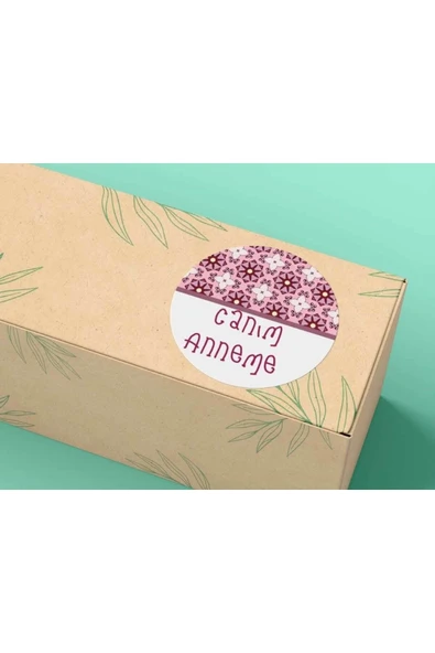 Canım Anneme Sticker Anneler Günü Mamma Kadınlar Günü Etiket 4 Cm (100 Adet) ürün görseli 1