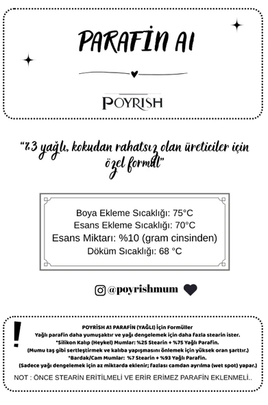 Mum Parafini 10 Kg. (Poyrish A1) - Resim 2