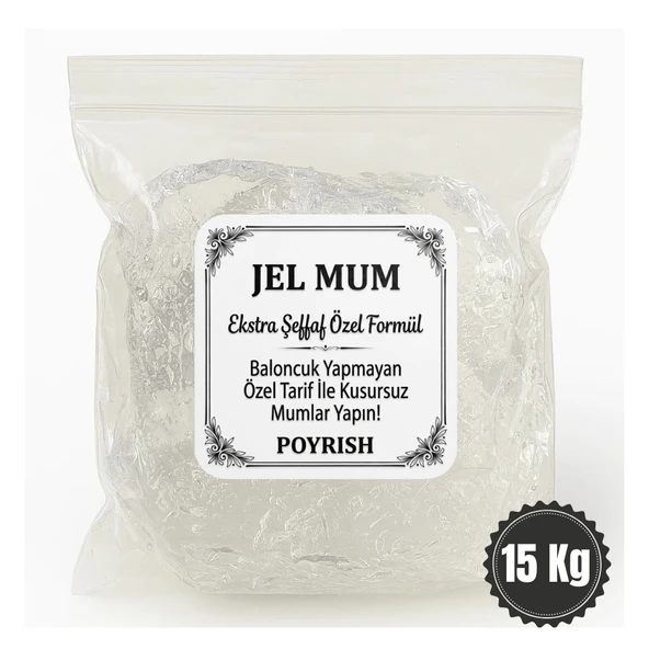 Jel Mum 15 Kg - (Şeffaf Mum) ürün görseli 1