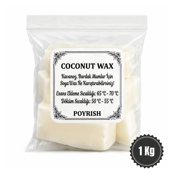 Coconut Wax 1 Kg. Hindistancevizi Yağı ürün görseli 1