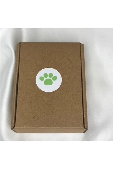 Yeşil Paw Sticker Kedi Köpek Pati Pençe Beyaz Zemin Yuvarlak Mat Etiket Green 3 Cm - 180 Adet ürün görseli 1