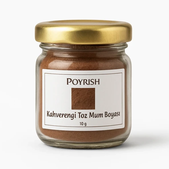 Kahverengi Toz Mum Boyası 10 Gr ürün görseli 1
