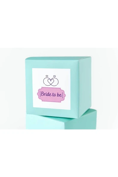 Bride To Be Kare Etiket Mat Sticker Düğün Serisi 4.5 Cm (40 ADET) ürün görseli 1