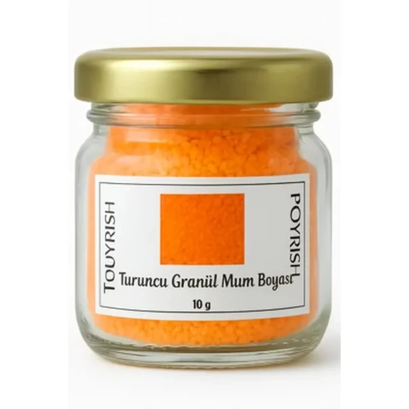 Turuncu Granül Mum Boyası 10 Gr ürün görseli 1