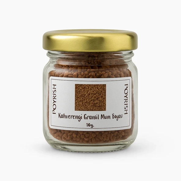 Kahverengi Granül Mum Boyası 10 Gr ürün görseli 1