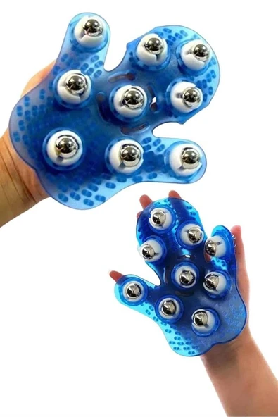 Selülit Giderici Masaj Eldiveni 9 Bilyeli Palm Masaj Eldiven Tam Vücut ürün görseli 1
