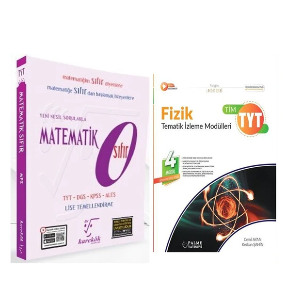 Karekök Matematik 0 Palme TYT Fizik Konu Anlatımı 2 Kitap Set ürün görseli 1