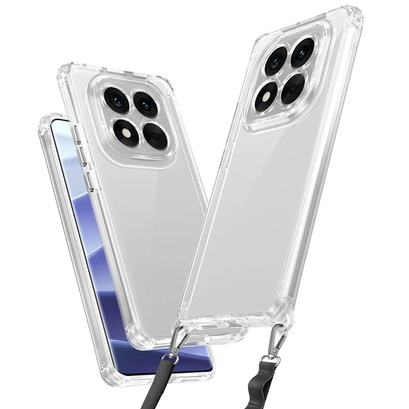 Redmi Note 14 Pro 5G Kılıf Airbagli Takılabilir Askı Aparatlı Snap Silikon Kapak ürün görseli 1