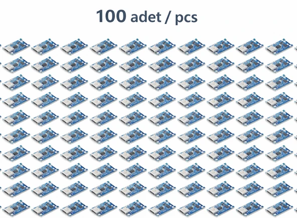 TP4056 Type-C USB Lityum Pil Şarj Modülü – 5V 1A Li-Ion Şarj Kart ürün görseli 1