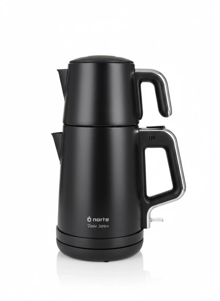 Narte Taste Series 2200W Elektrikli Çelik Çaydanlık ve Su Isıtıcı - Mat Siyah ürün görseli 1