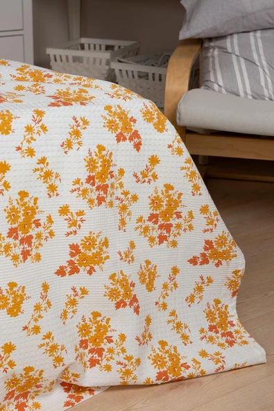 Cotton Collection Tek Kişilik Yatak Örtüsü Solara - Resim 5