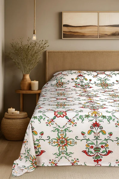 Cotton Collection Çift Kişilik Yatak Örtüsü Carmina ürün görseli 1