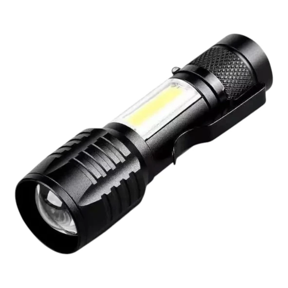 Wison Ws-5454 Taktik El Feneri Usb Şarj Edilebilir Kamp Feneri Cob Zumlanabilir Mini Taşınabilir El Feneri P82955S5088 ürün görseli 1