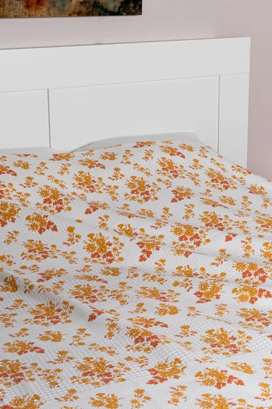 Cotton Collection Tek Kişilik Yatak Örtüsü Solara - Resim 4