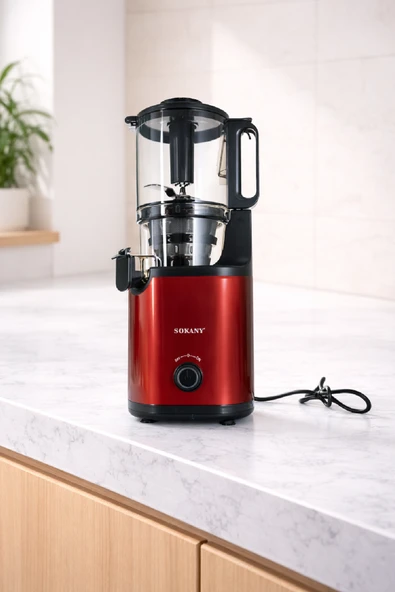 Sokany 140mm Geniş Ağız Profesyonel Katı Meyve Sıkacağı SK-01009 ürün görseli 1
