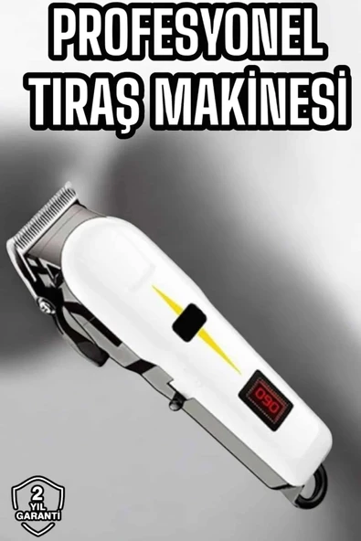 Tıraş Makinesi Profesyonel Saç Ve Sakal Kesme Milim Ayarlı Dijital Göstergeli ürün görseli 1