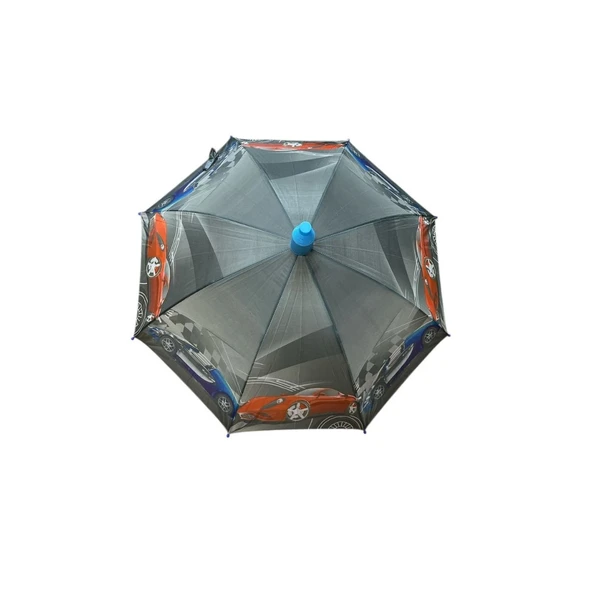 Skybelt 66 cm Kılıflı Bardaklı Çocuk Şemsiyesi Sky-202-Mavi Araba ürün görseli 1