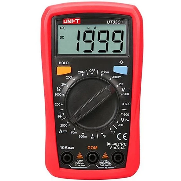 Uni-T UT-33C Dijital Multimetre Ölçü Aleti (Seri 2) ürün görseli 1