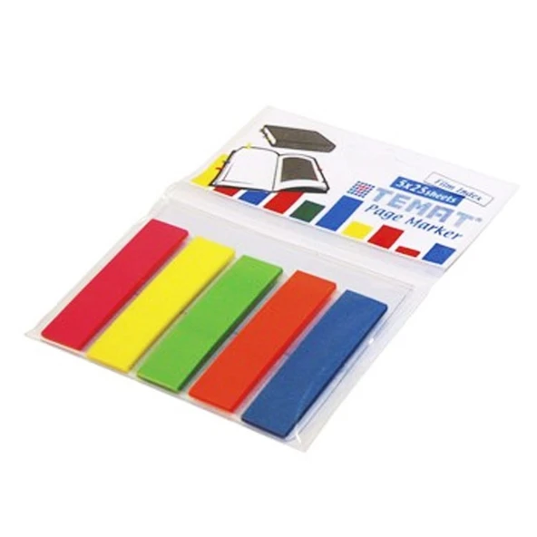 Temat İndex İşaret Bant Film 12X45 5 Li 10861 (30 Paket) ürün görseli 1