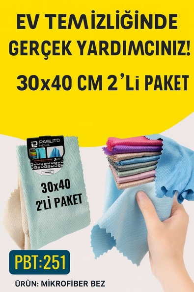 Pablito Pbt-251 2'li Mikrofiber Bez 30x40 Cm ürün görseli 1