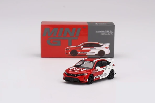 Mini Gt 1/64 686 Honda Civic Type R 2023 Pace Car Red ürün görseli 1
