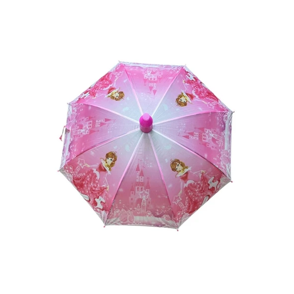 Skybelt 66 cm Kılıflı Bardaklı Çocuk Şemsiyesi Sky-201-Toz Pembe ürün görseli 1