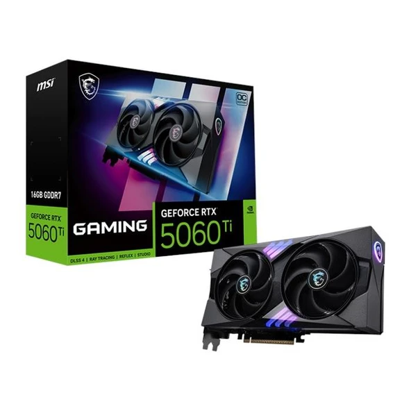 MSI GeForce RTX 5060 TI 16G Gaming OC GD7 128Bit RTX 5060 TI 16G GAMING OC ürün görseli 1