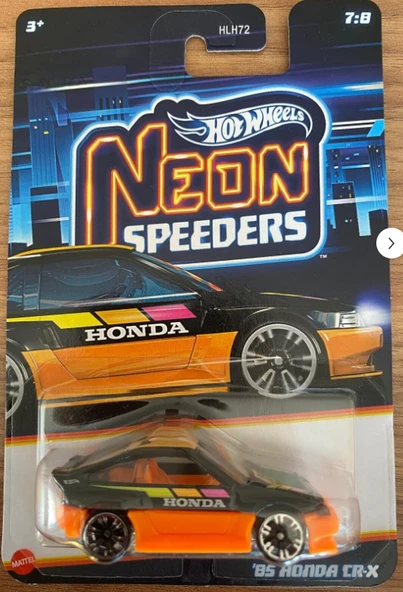 Hot Wheels Neon Speeders '85 Honda Cr-x Siyah ürün görseli 1
