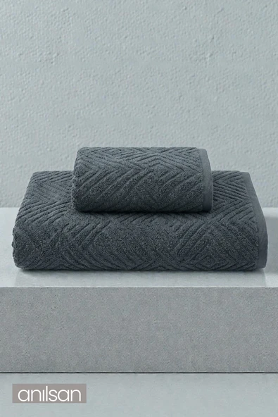 2'li Lilia El Havlusu - 50x90 Cm 230Gr, Banyo Havlusu 100x150 800Gr %100 Pamuk ürün görseli 1