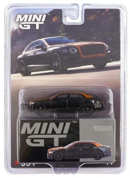 Mini Gt Bentley Flying Spur Orange Flame Onyx - Blister Paket No:991 Kahverengi ürün görseli 1